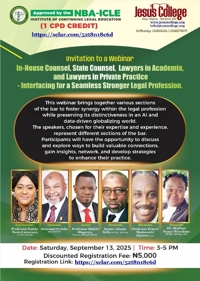  INTERFACING FOR A SEAMLESS, STRONGER LEGAL PROFESSION