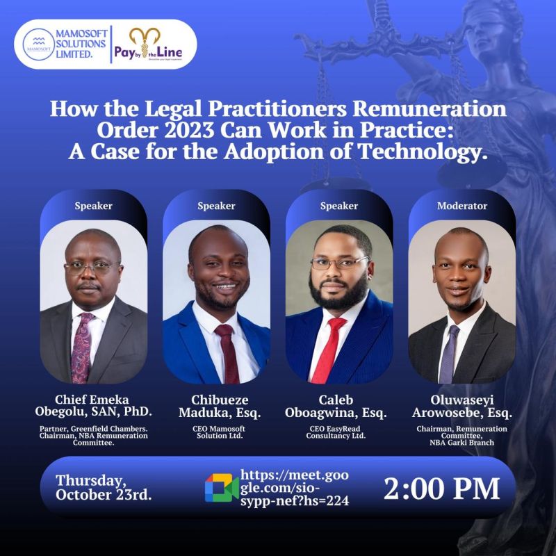 How the Legal Practitioners Remuneration Order 2023 Can Work in Practice: A Case for the Adoption of Technology