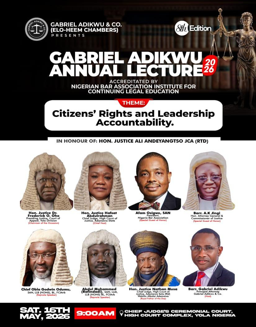 2026 Gabriel Adikwe Lecture- Citizens Rights and Leadership Accountability