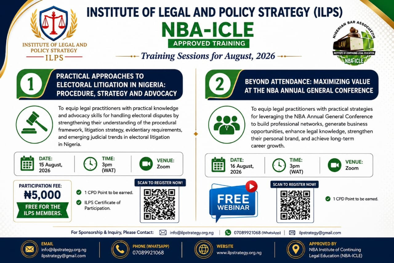 Practical Approaches to Electoral Litigation in Nigeria: Procedure, Strategy and Advocacy