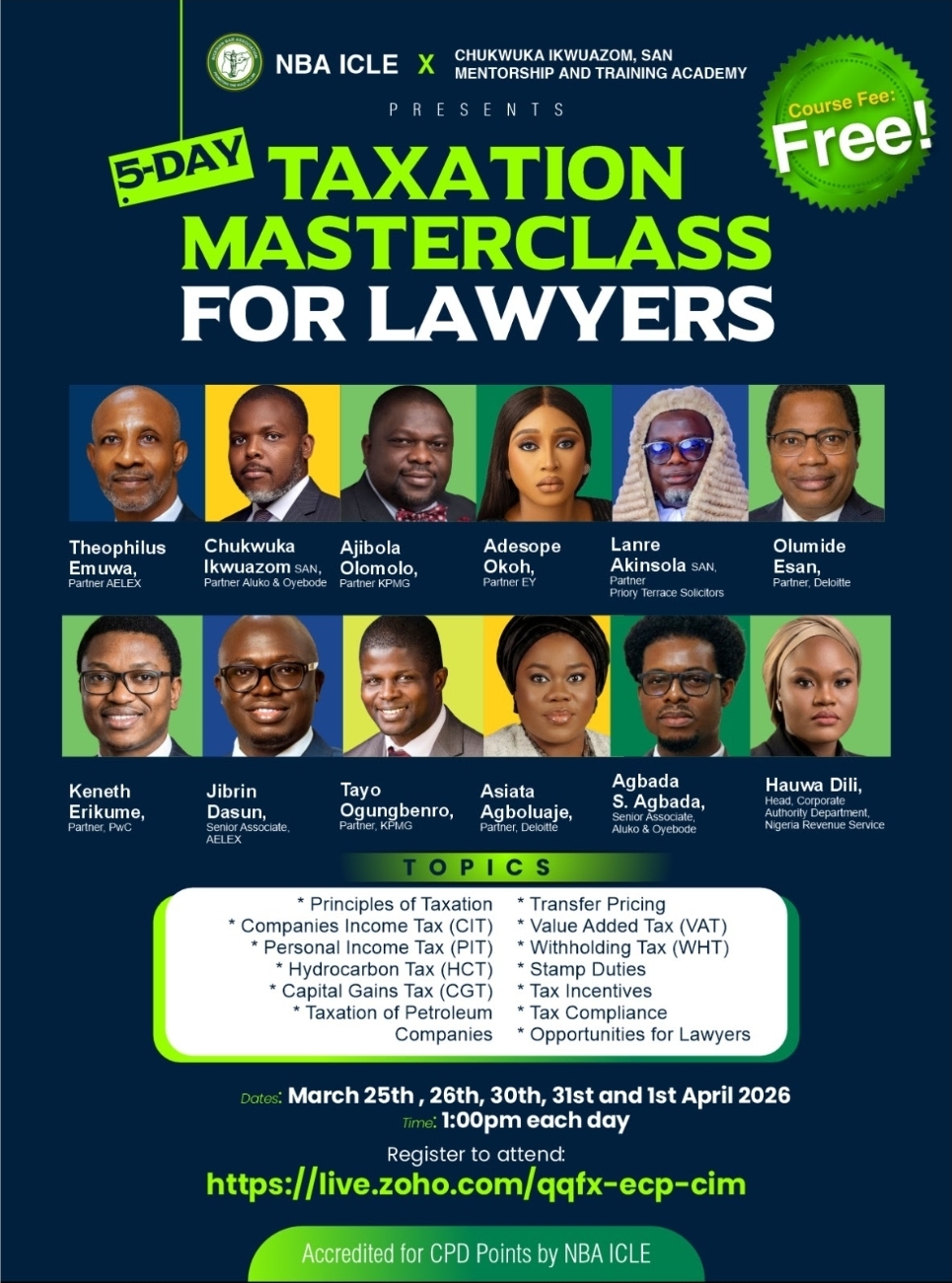 Taxation Masterclass for Lawyers