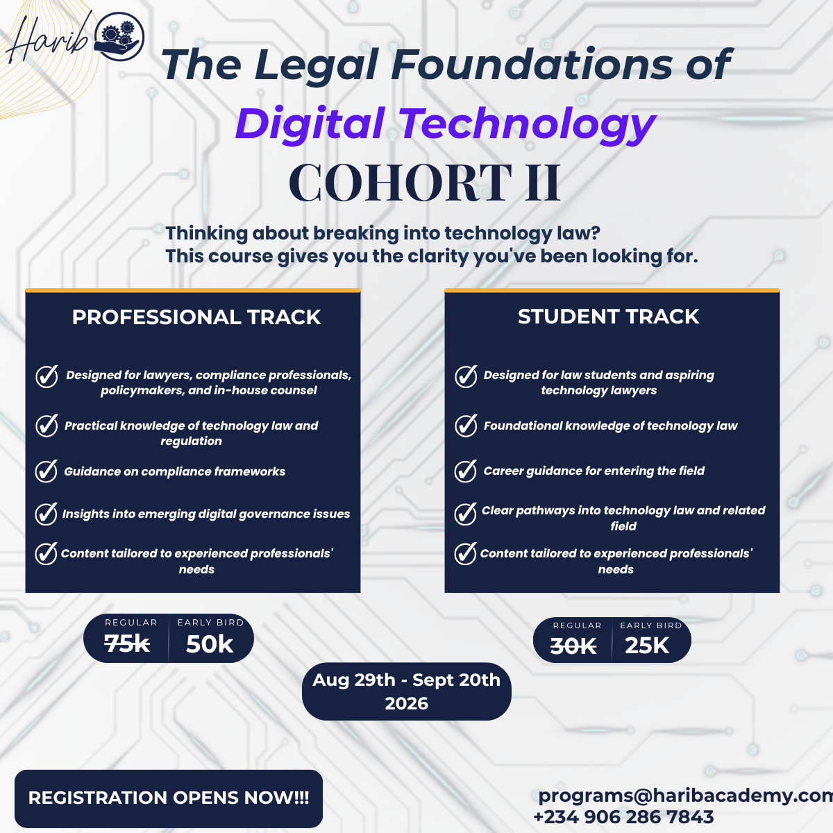 The Legal Foundations of Digital Technology Cohort 2