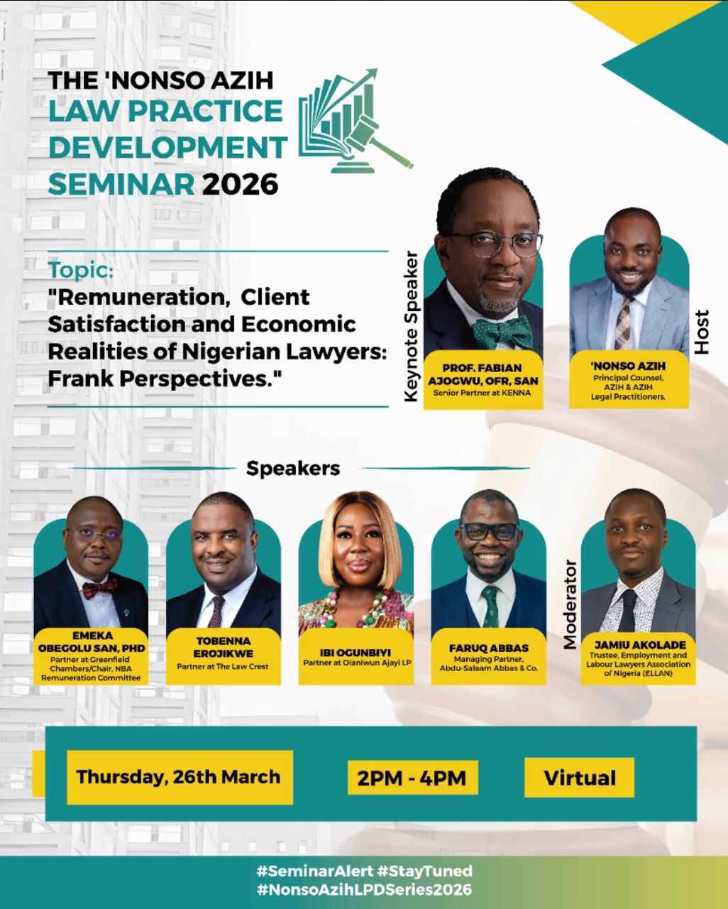 Remuneration, Client Satisfaction & the Economic Realities of Nigerian Lawyers – Frank Perspectives.