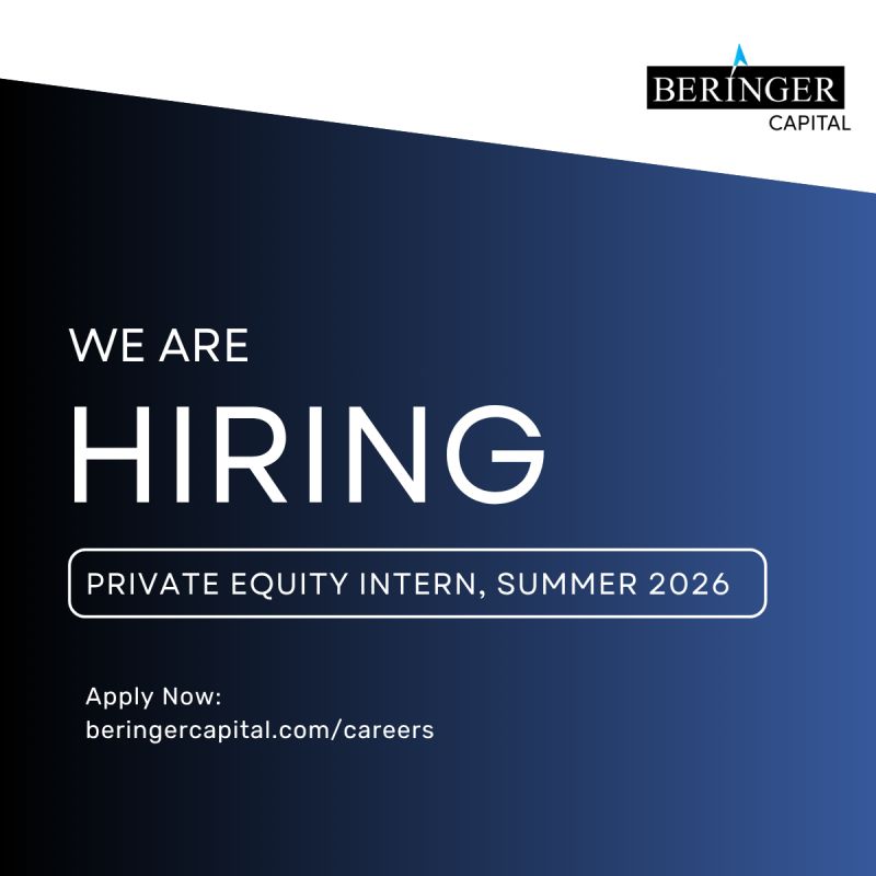 Summer 2026 Private Equity Intern