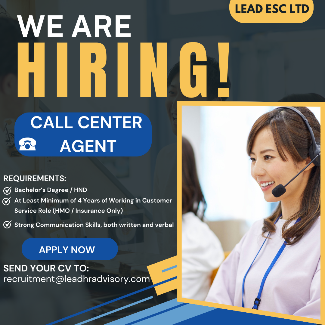 CALL CENTER AGENT (HMO)