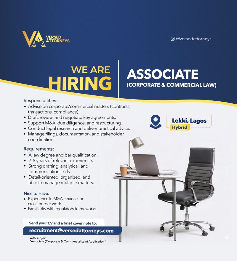Associate (Corporate & Commercial Law)